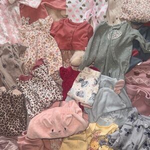 Lot of Newborn Baby Girl Clothes